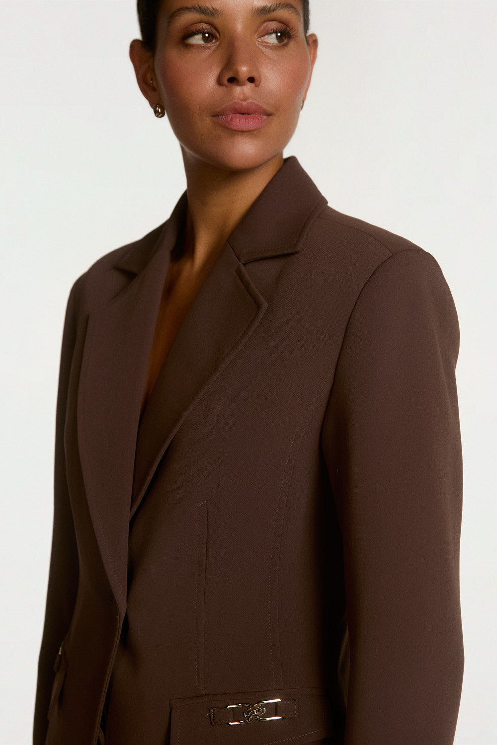 Toulon blazer donkerbruin