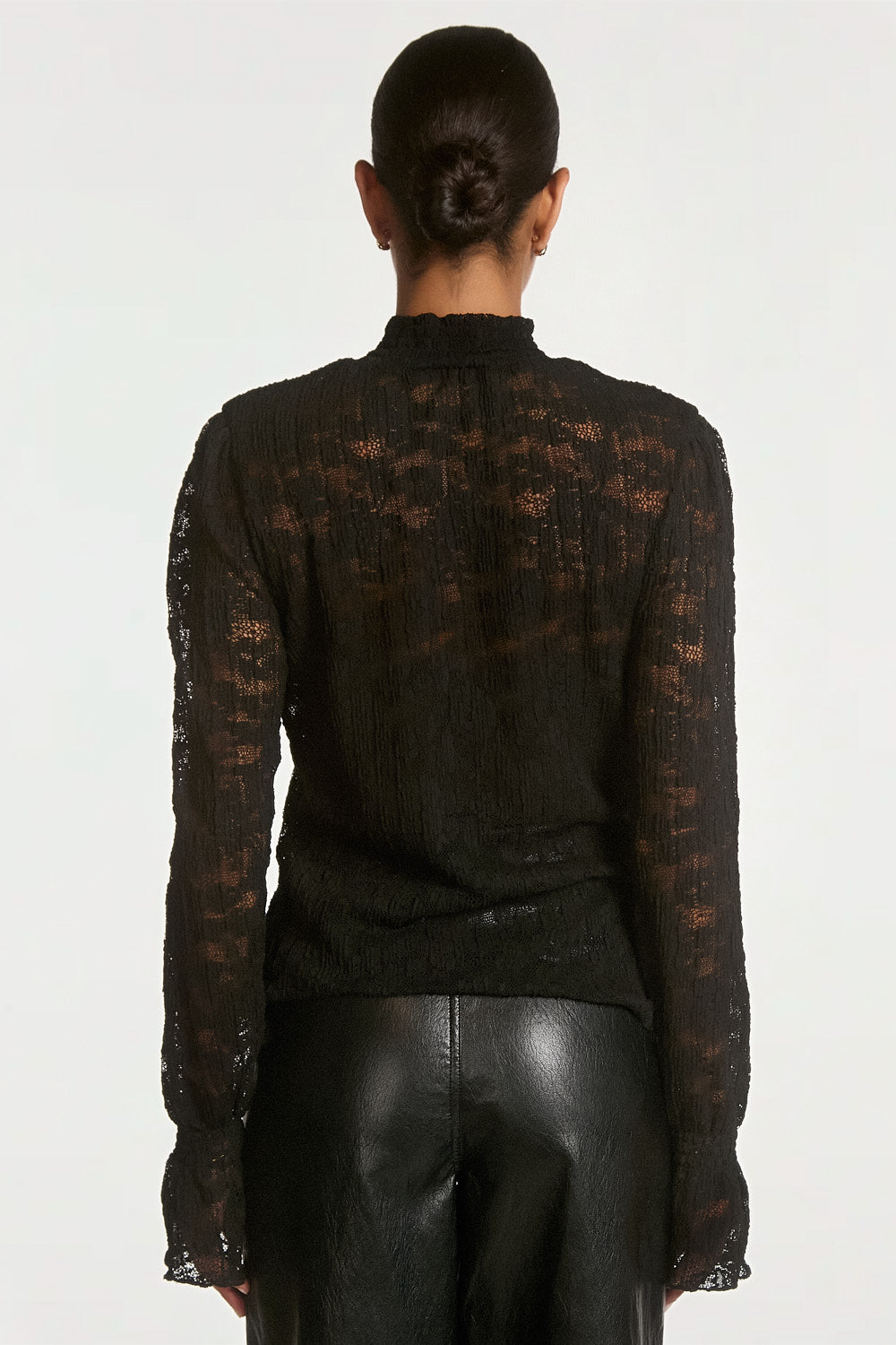 Tory plisse top black