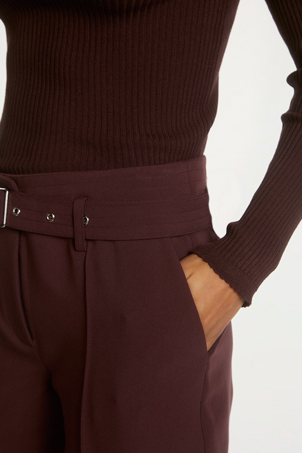 Glenn trousers burgundy 