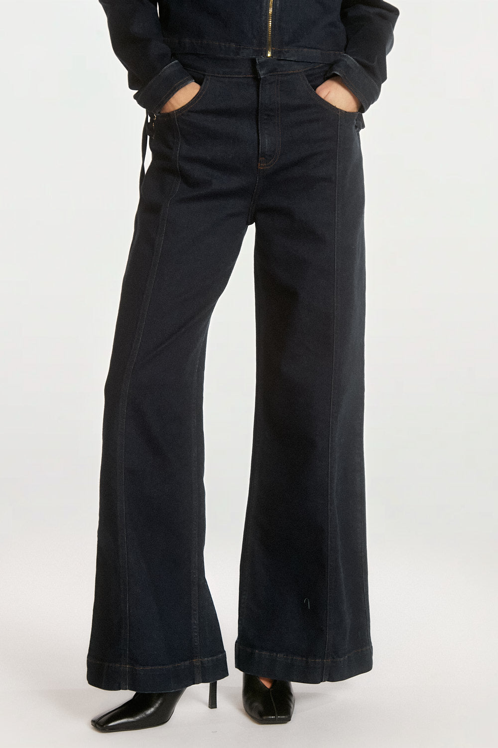 Charly denim broek donkerblauw