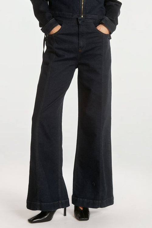Charly denim broek donkerblauw