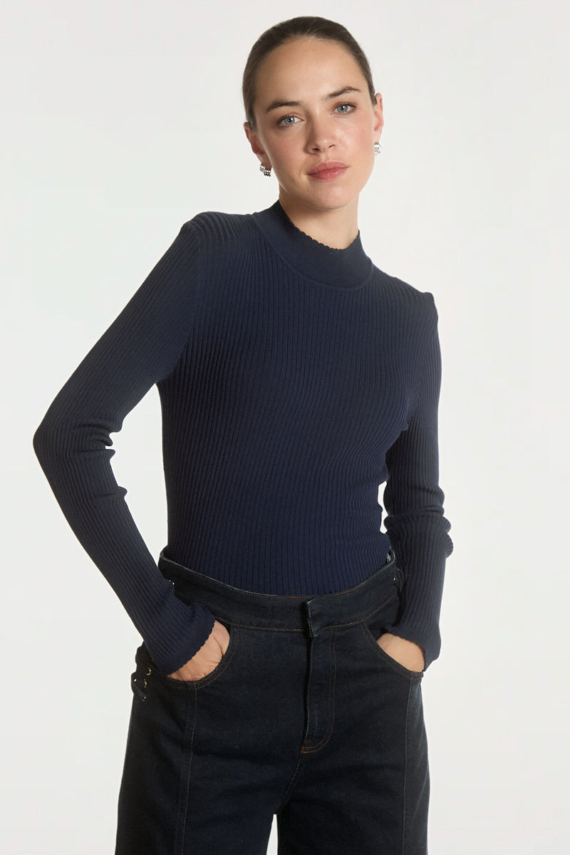 Jaro top donkerblauw