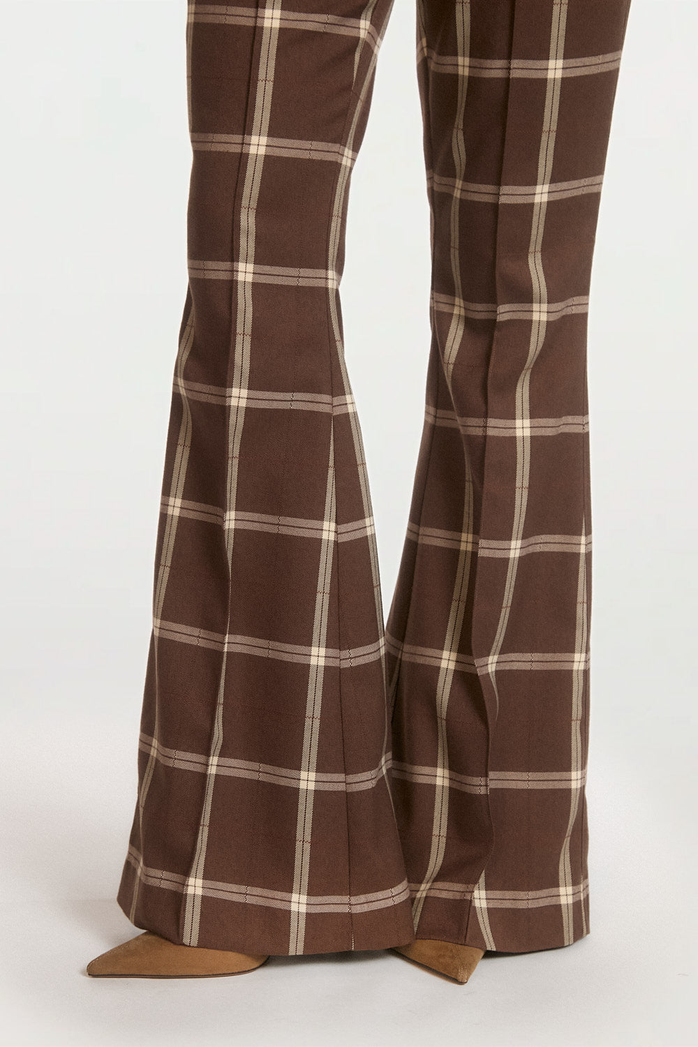 Glenn check trousers brown 
