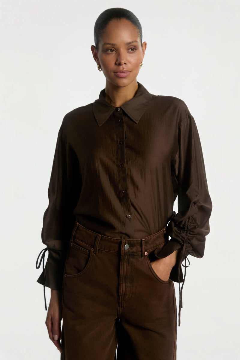 Marel blouse dark brown