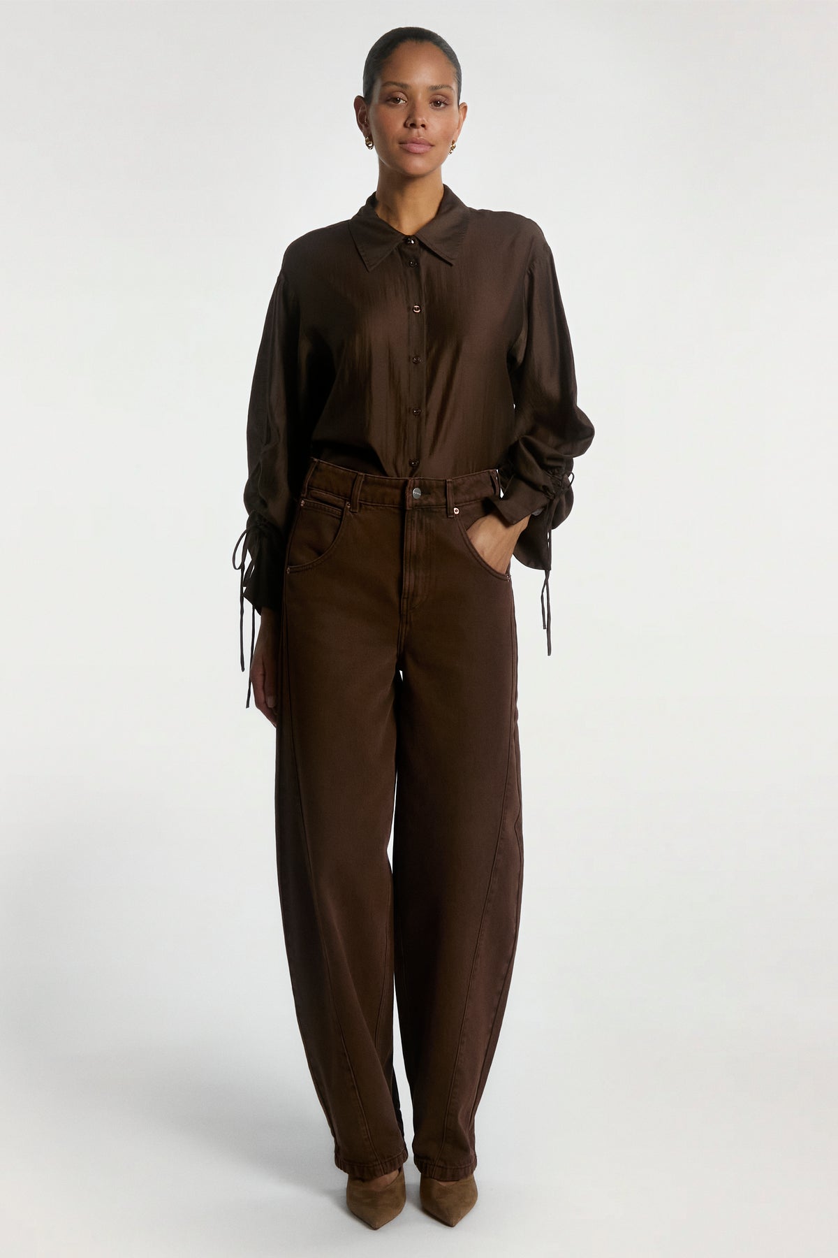 Marel blouse dark brown