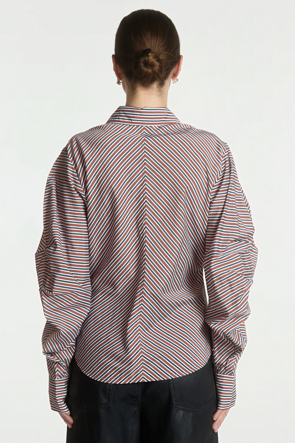Isabel stripe blouse brown
