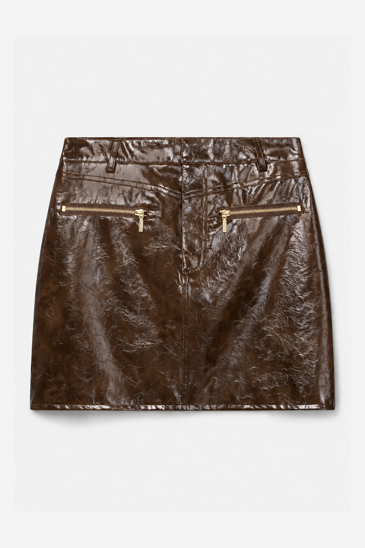 Cindy PU rok bruin