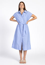 AAIKO, Lenny Dress Stripe Blue