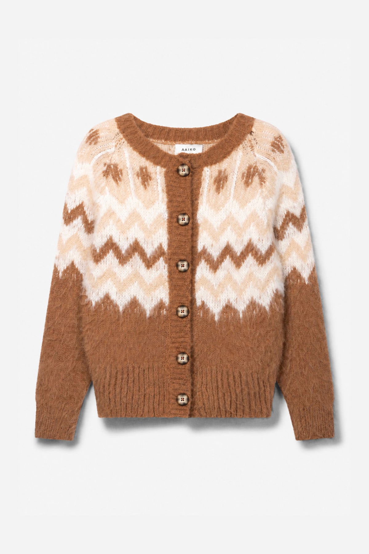 Dina vest bruin
