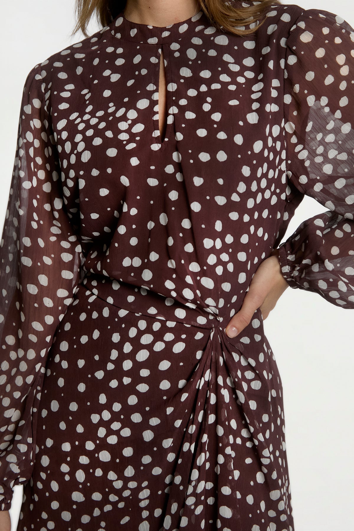 Falin Burgundy Dress