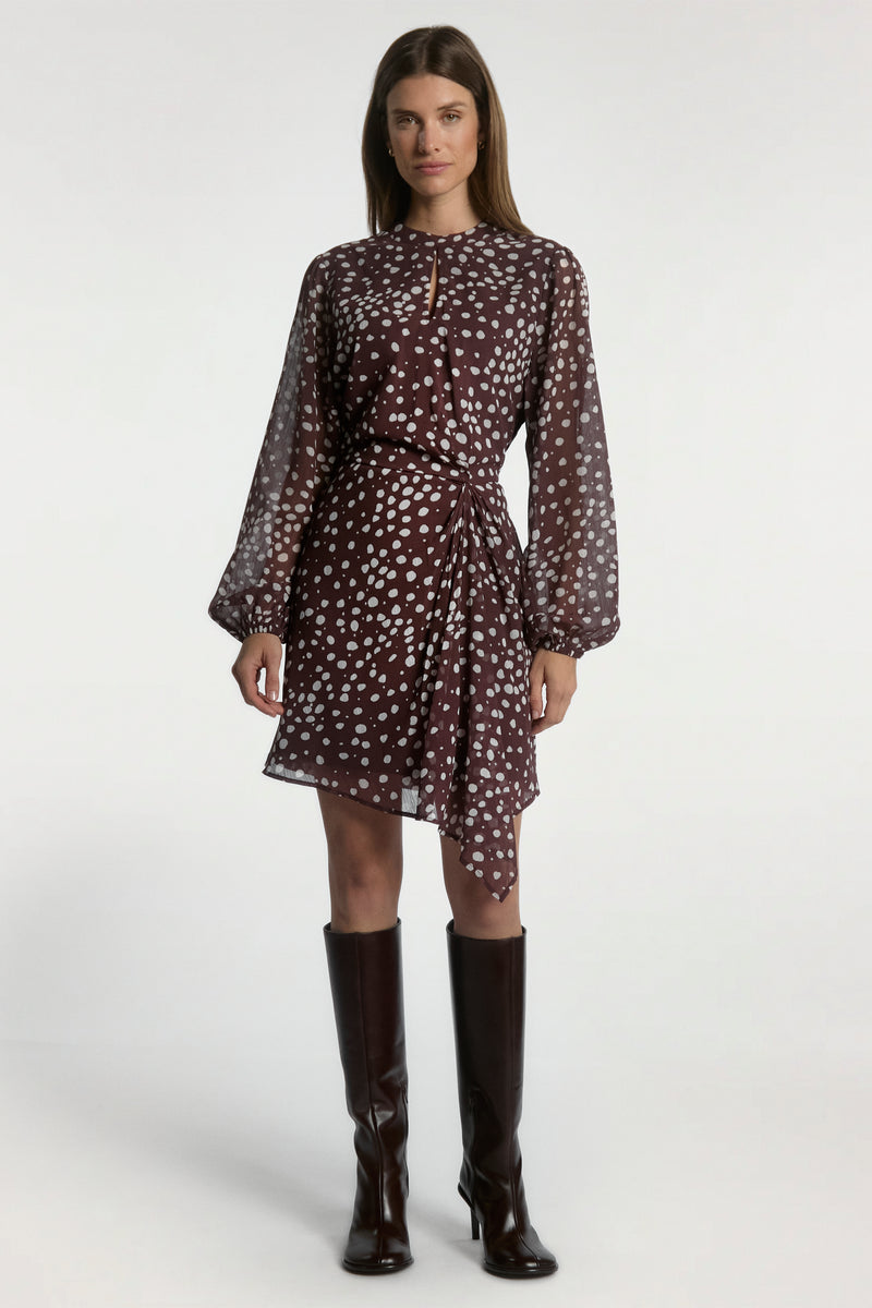 Falin Burgundy Dress