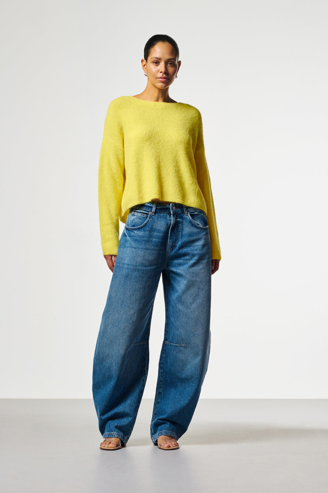 Sacha barrel jeans blauw