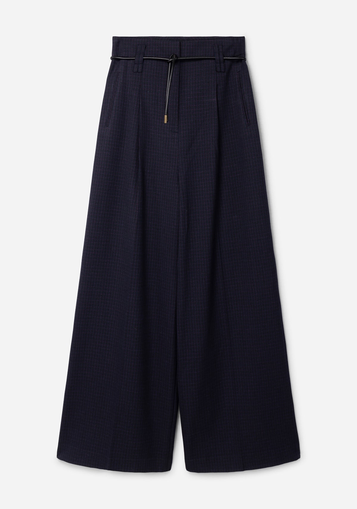 Hailey check trousers black