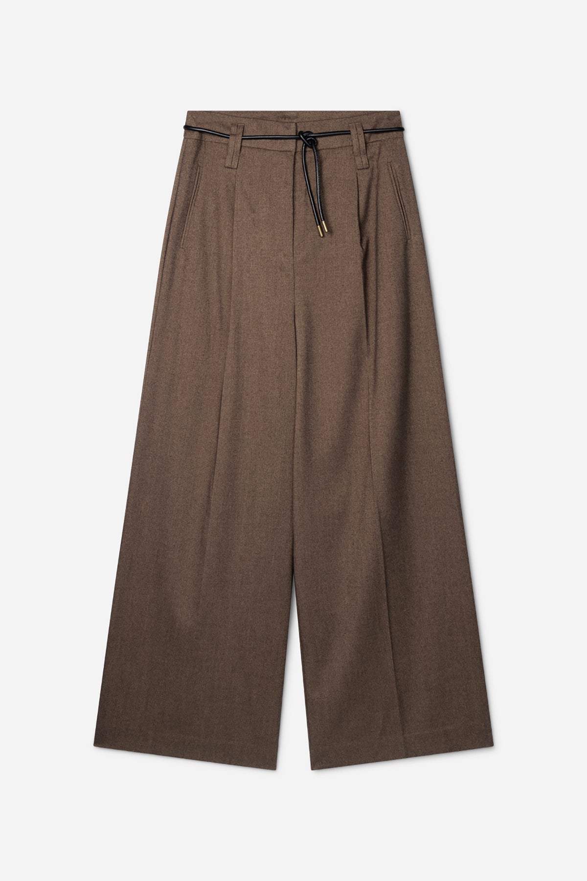 Hailey tweed broek bruin