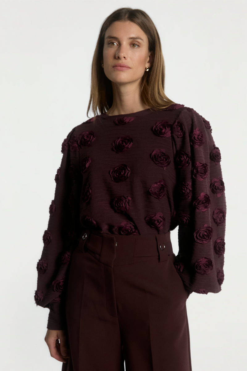 Isha Top Bordeaux