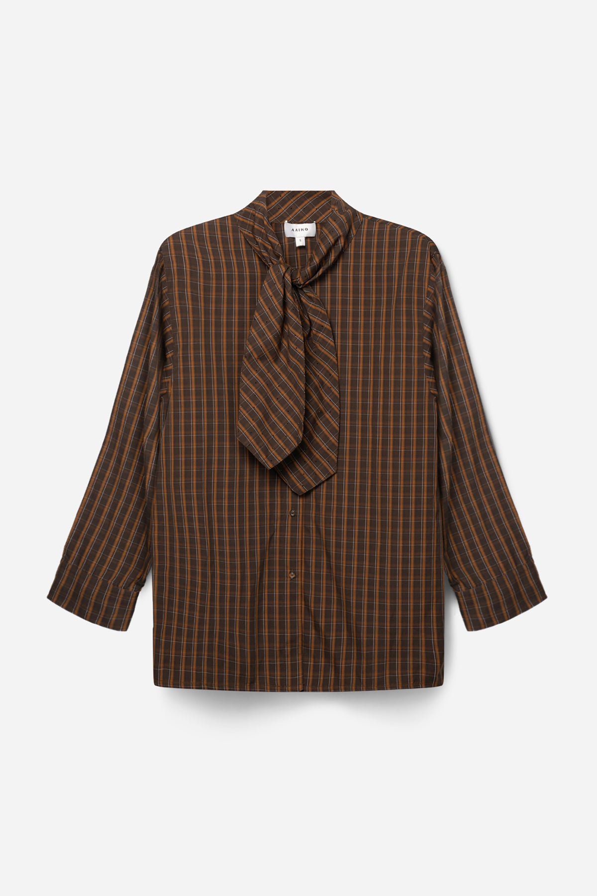 Janesse blouse donker bruin
