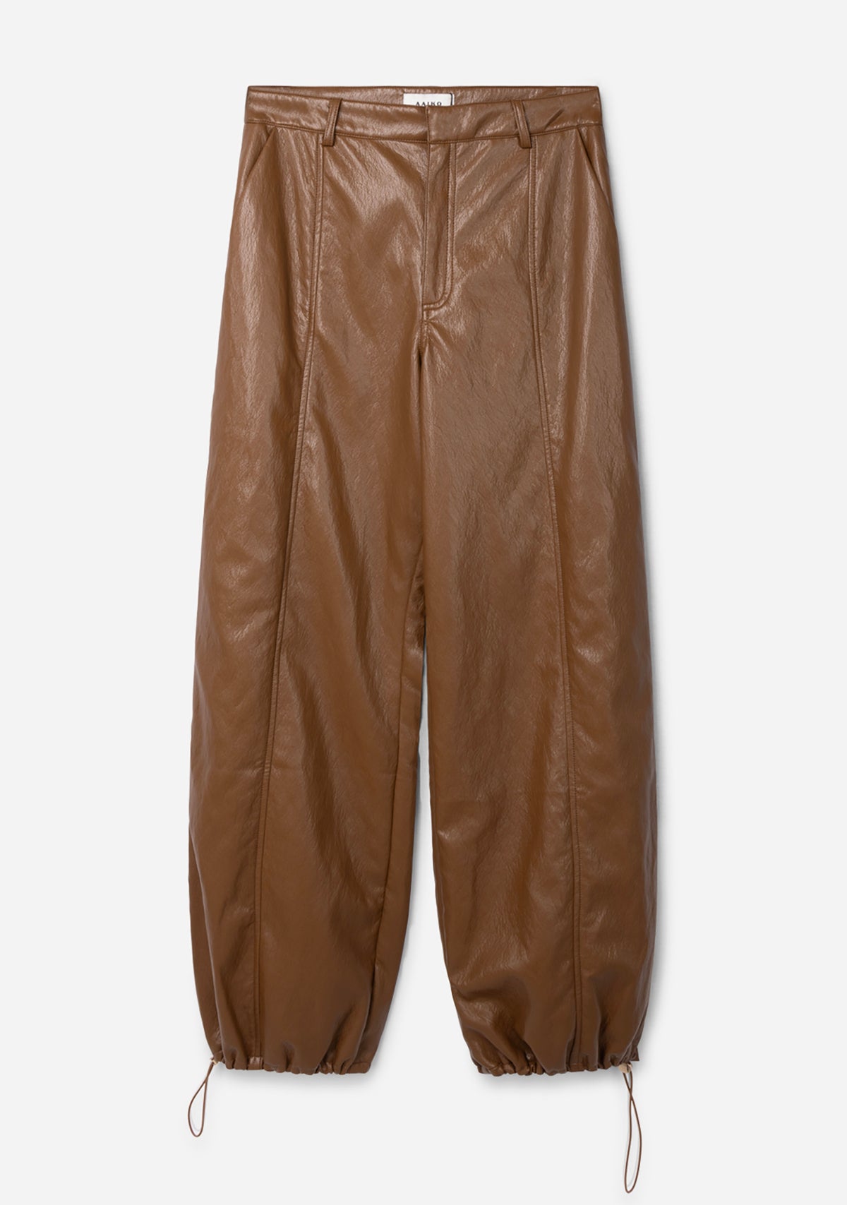 Jet PU trousers brown