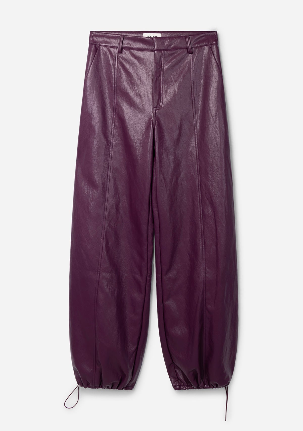 Jet PU trousers plum