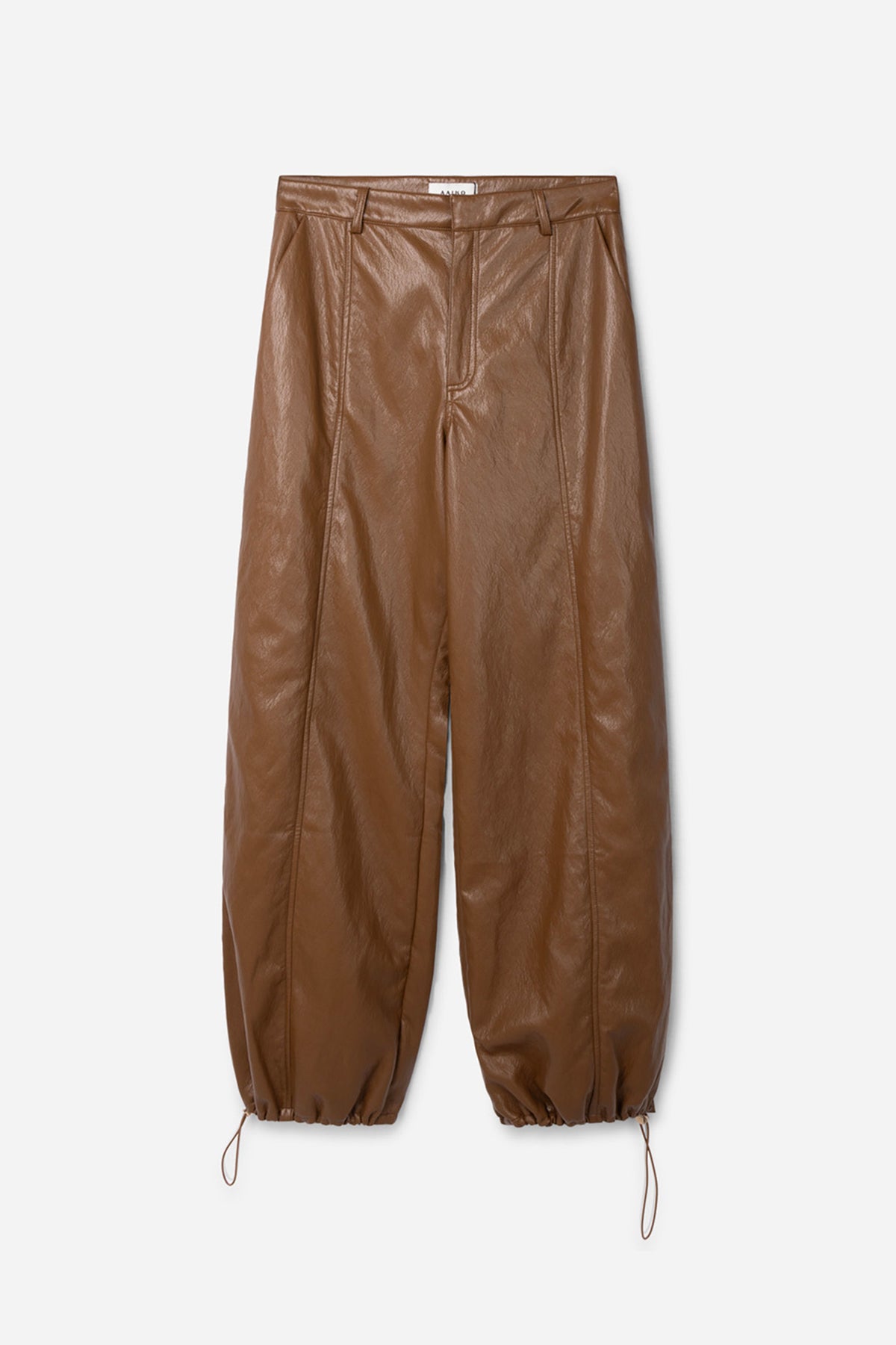 Jet PU trousers brown