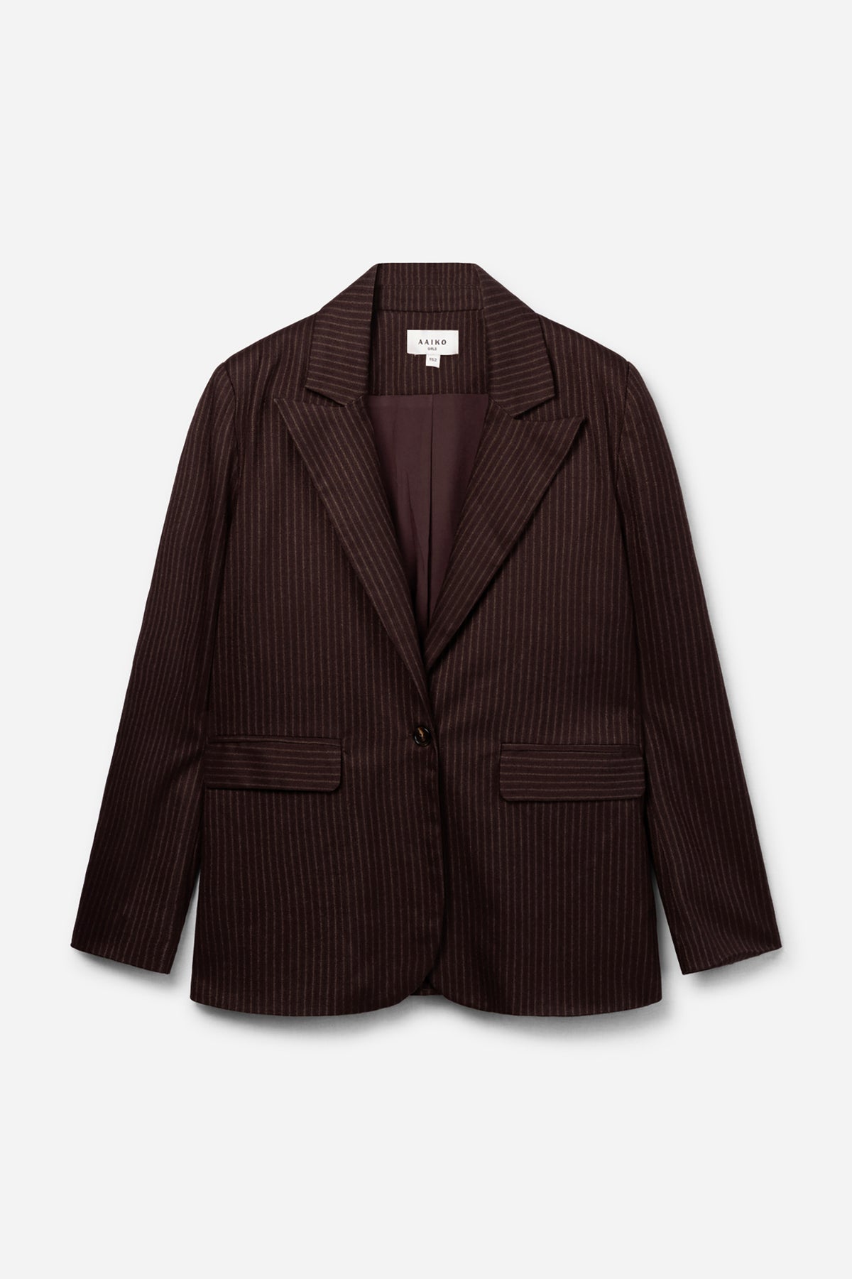 Kendal pinstripe blazer donkerbruin