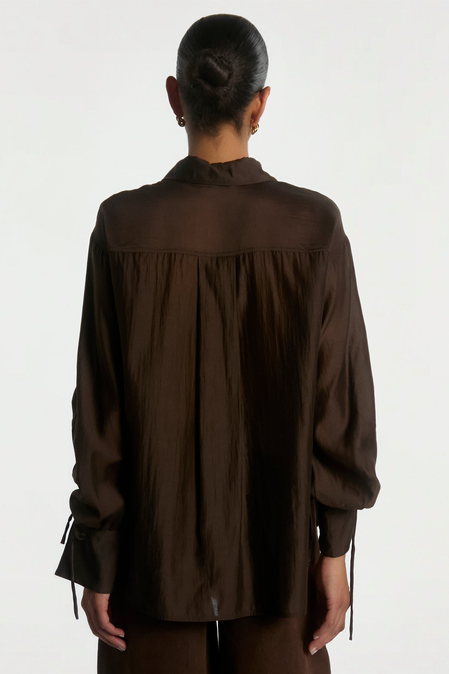 Marel blouse donker bruin