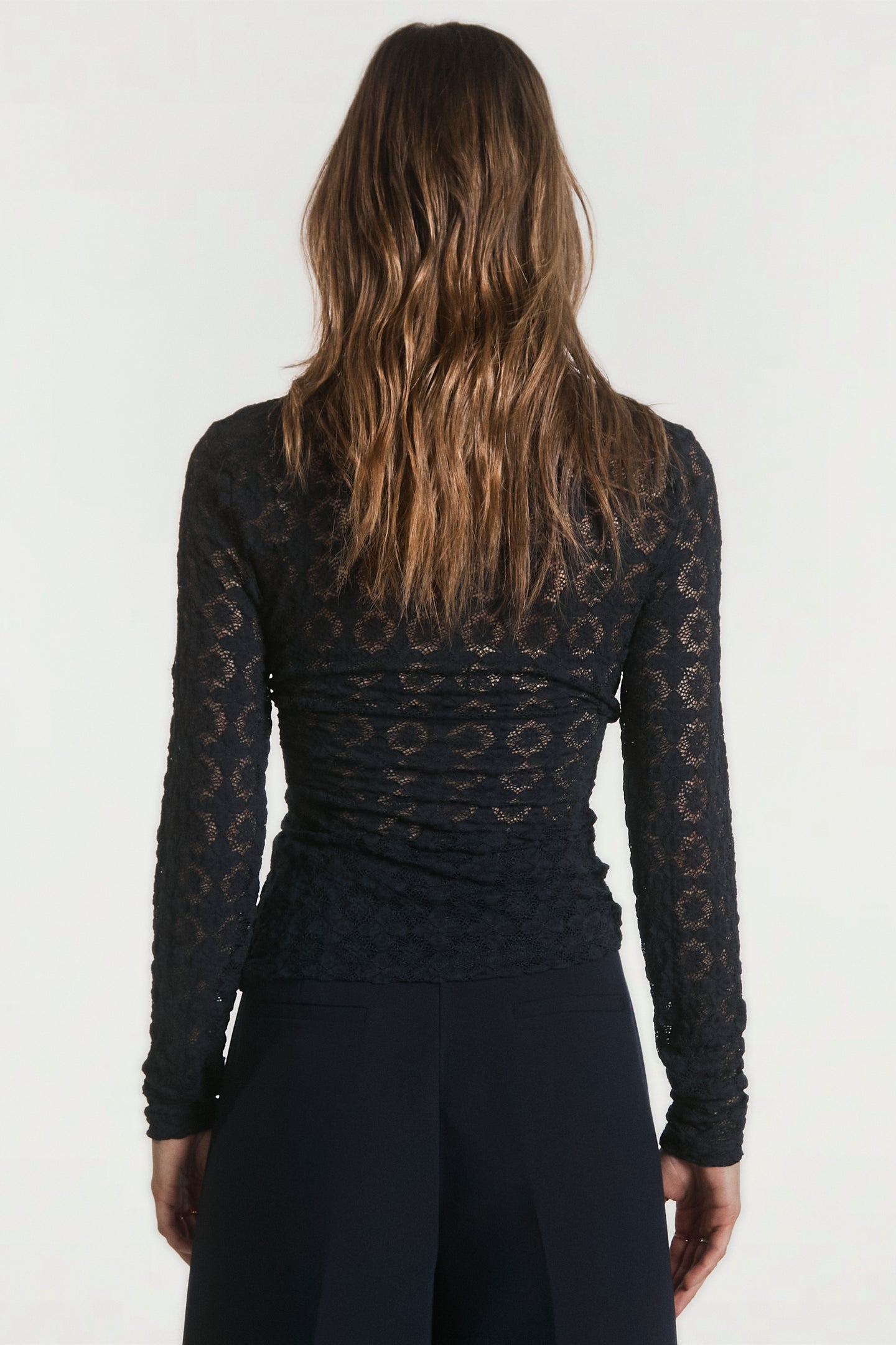 Mason top blauw