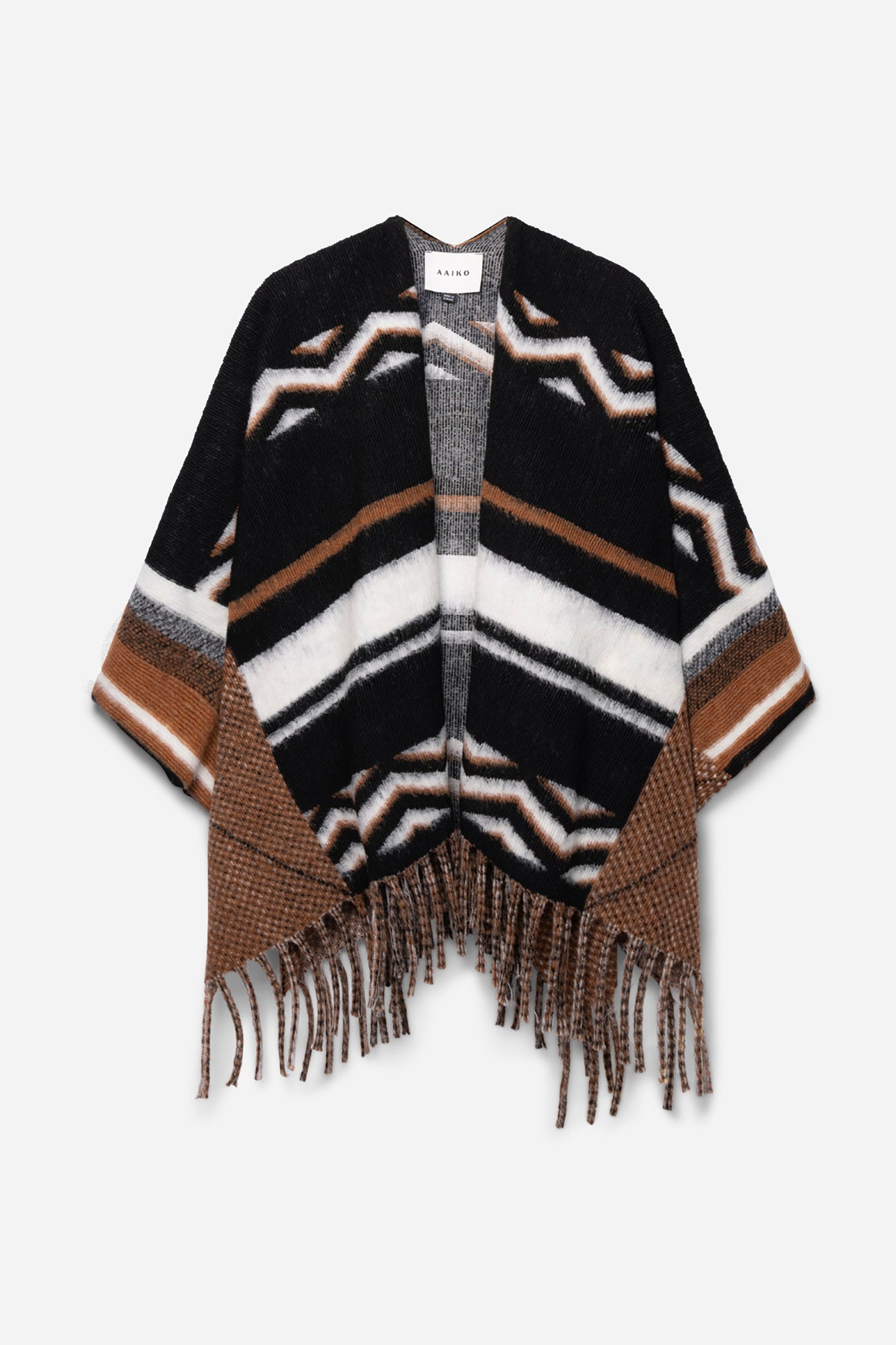 Mila poncho zwart