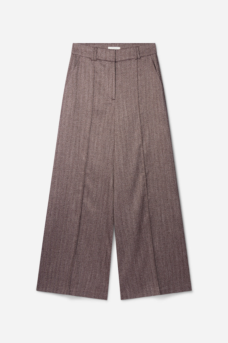 Nore broek gemêleerd bordeaux