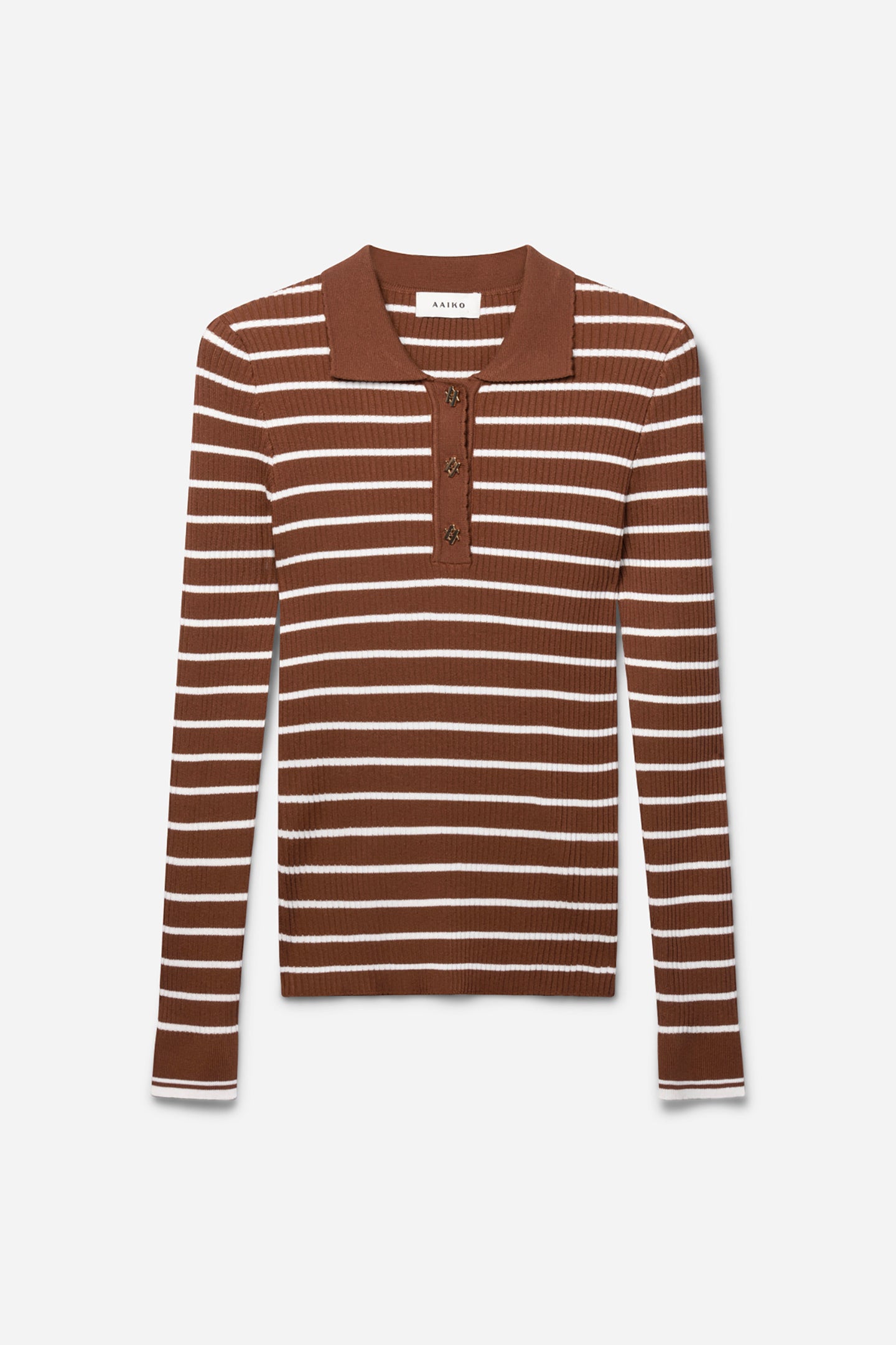 Olin stripe top bruin