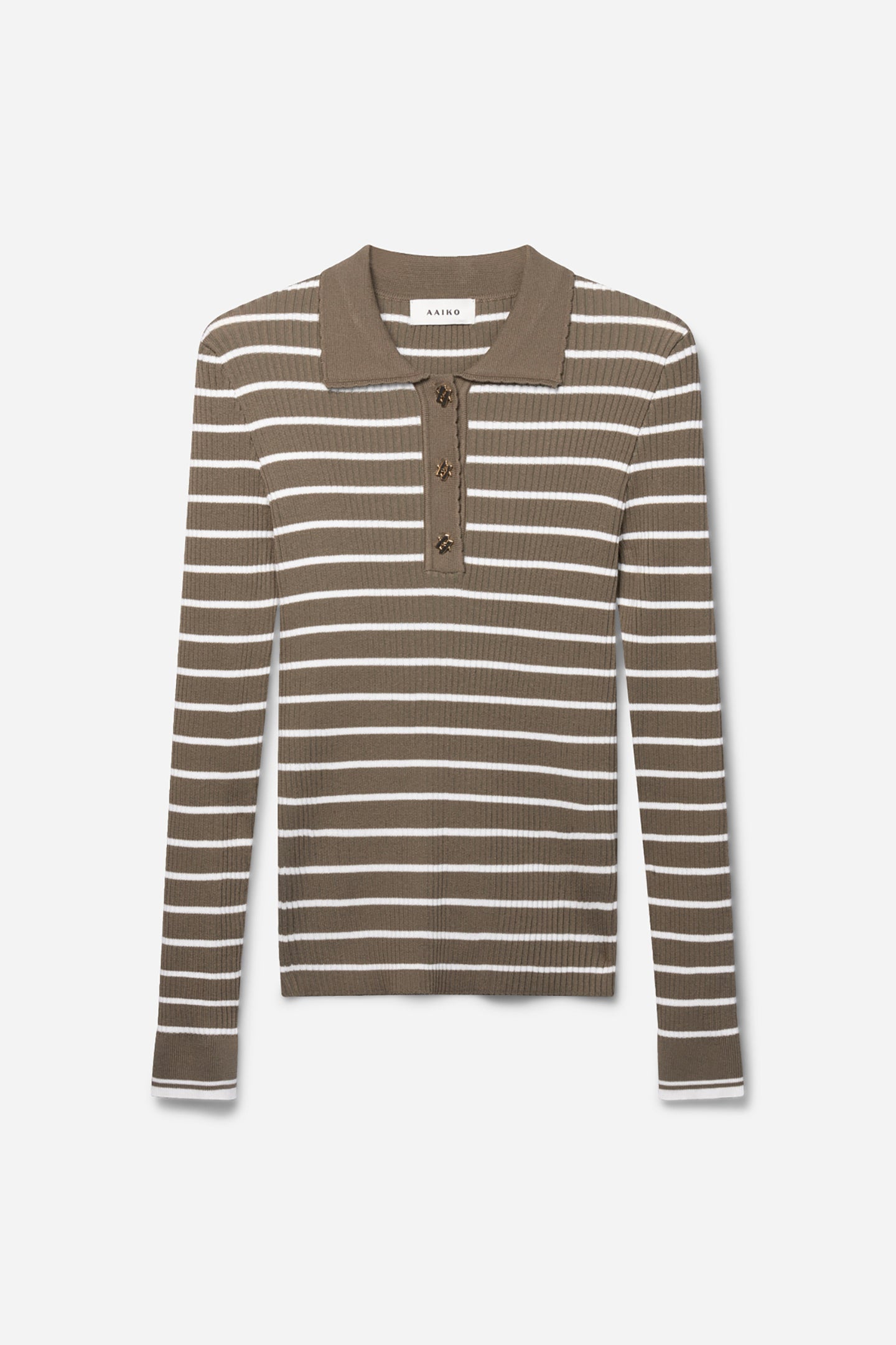 Olin stripe top groen