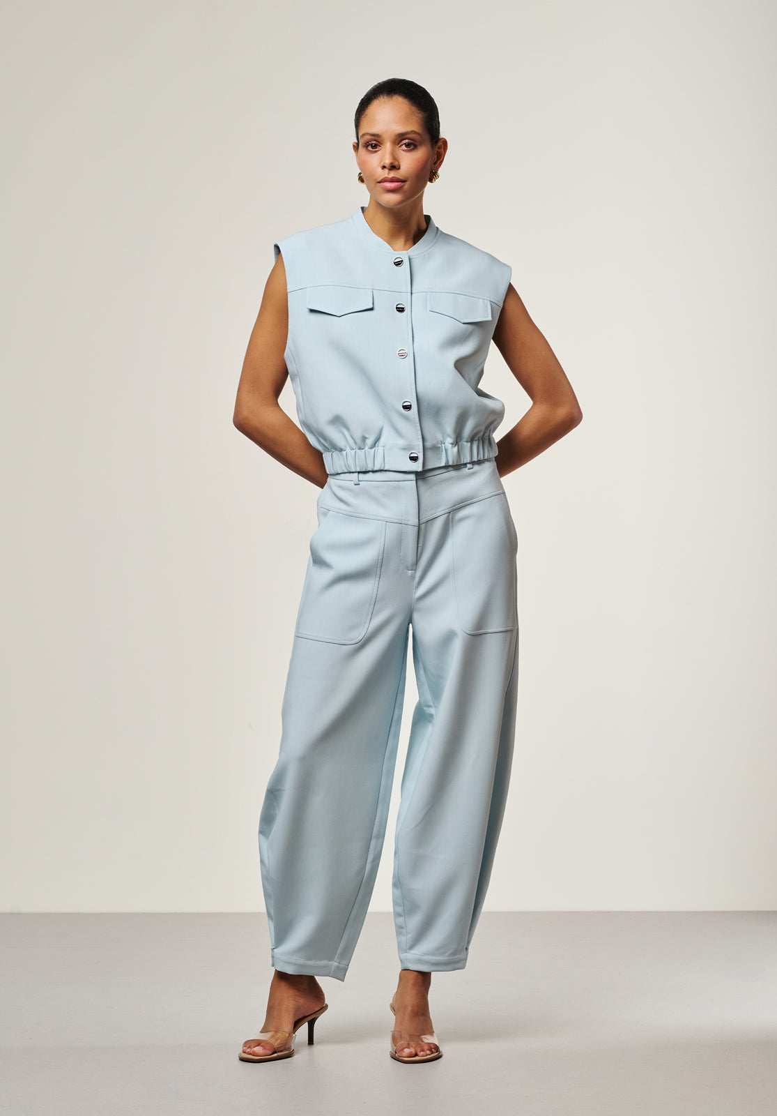 Harper trousers light blue