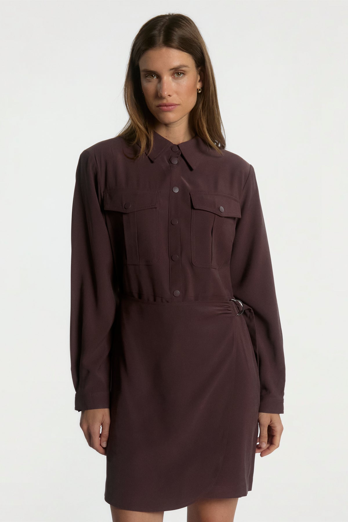 Yven Burgundy Dress