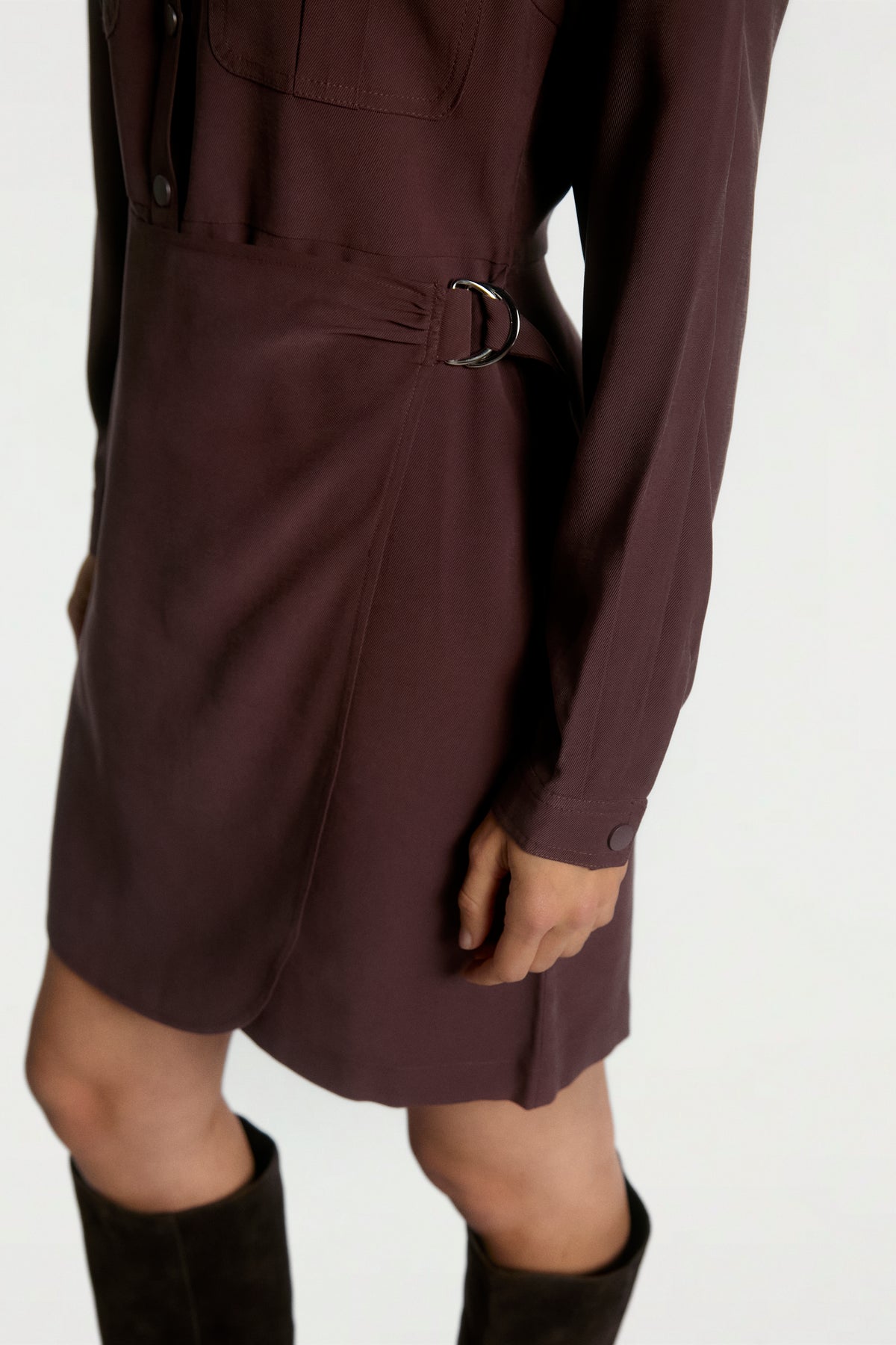 Yven Burgundy Dress