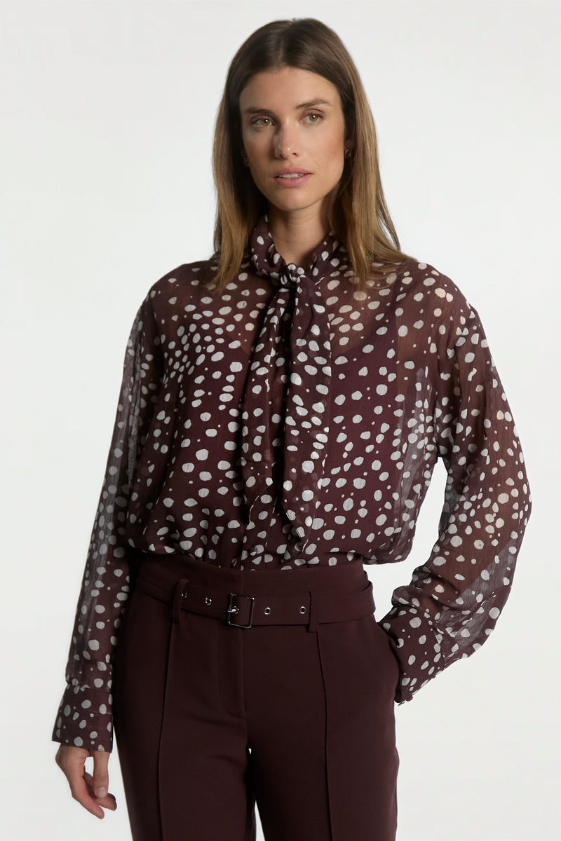 Janesse blouse Bordeaux