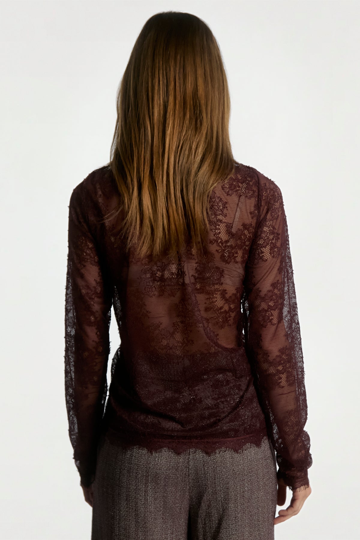 Nore Melange Burgundy Pants
