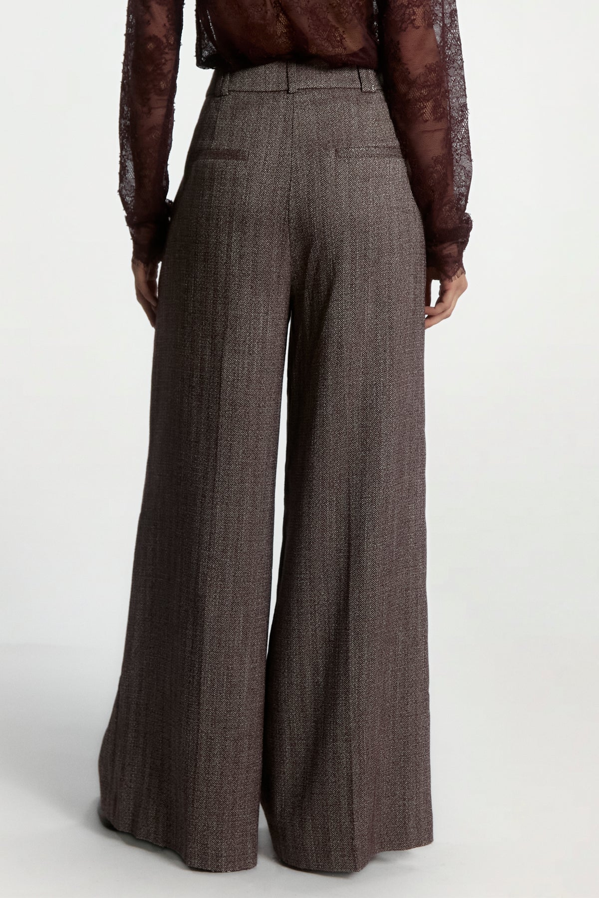 Nore Melange Burgundy Pants
