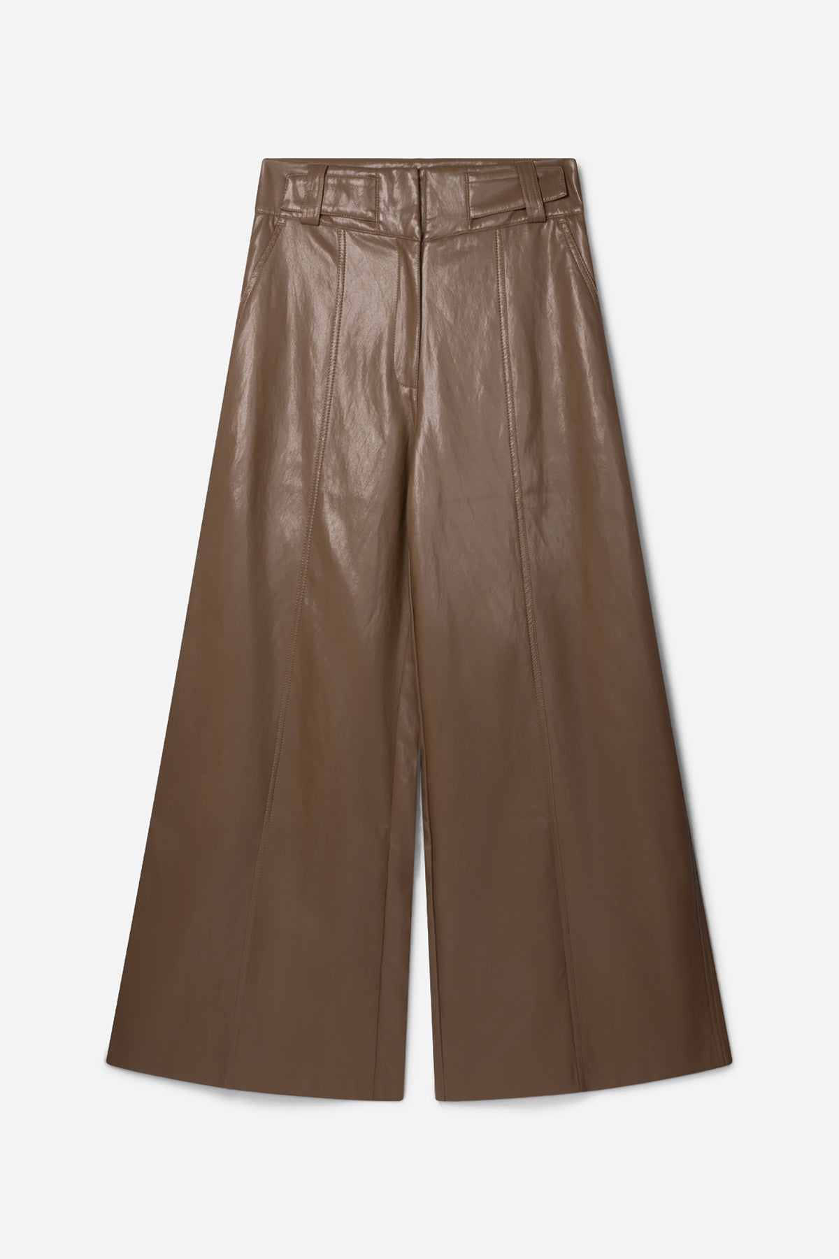 Nore PU trousers green