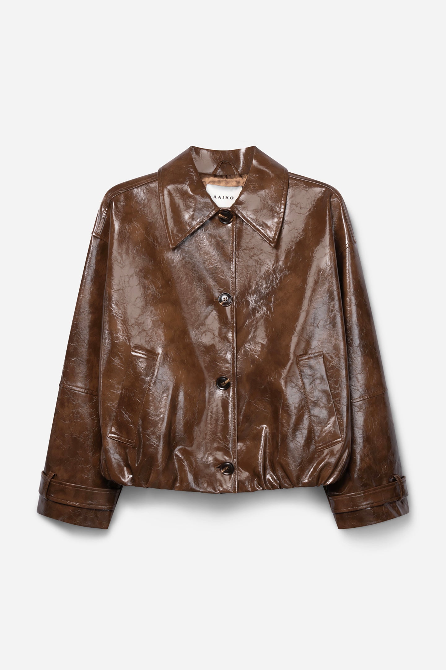 Carice PU jas bruin