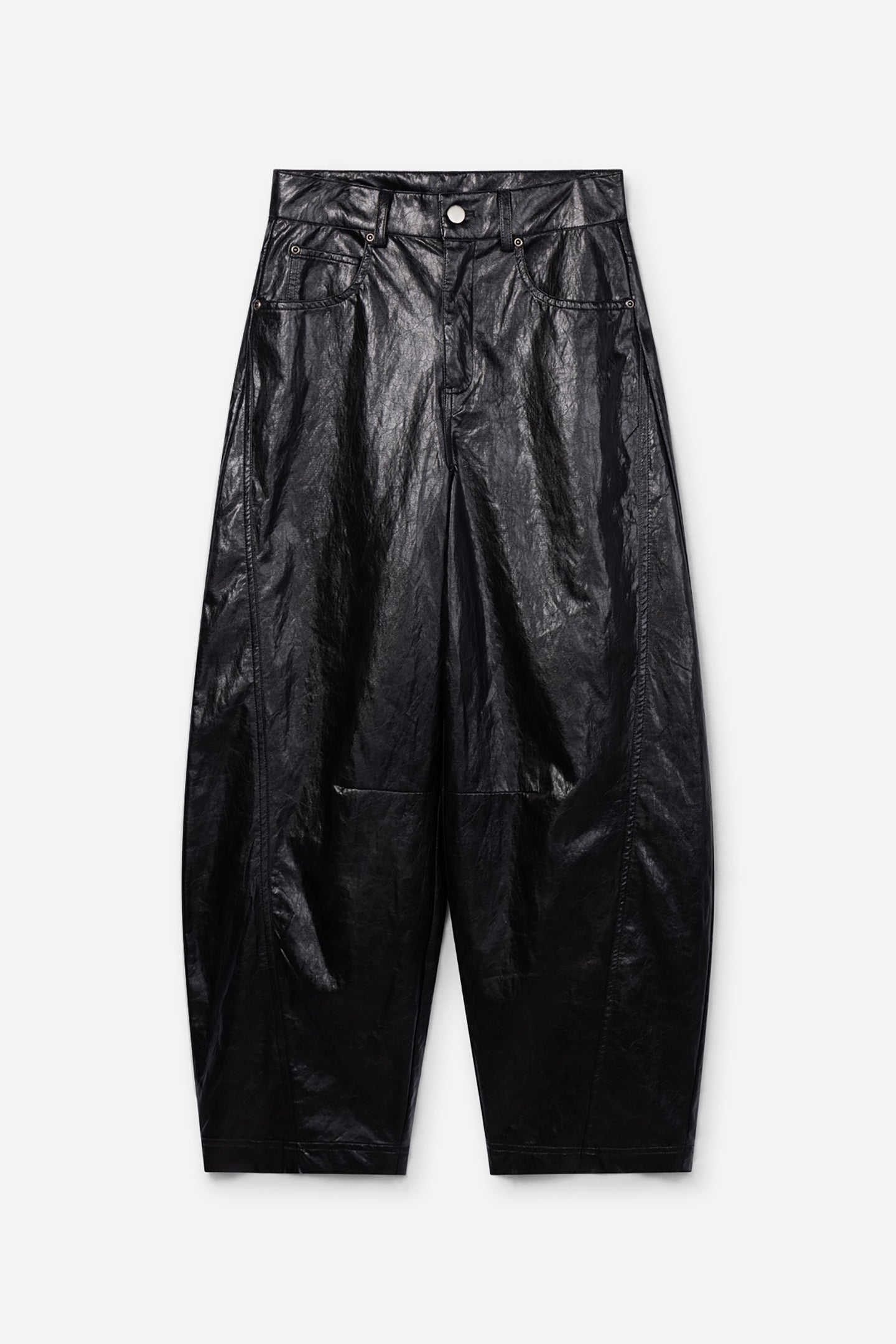 Quinn PU broek zwart