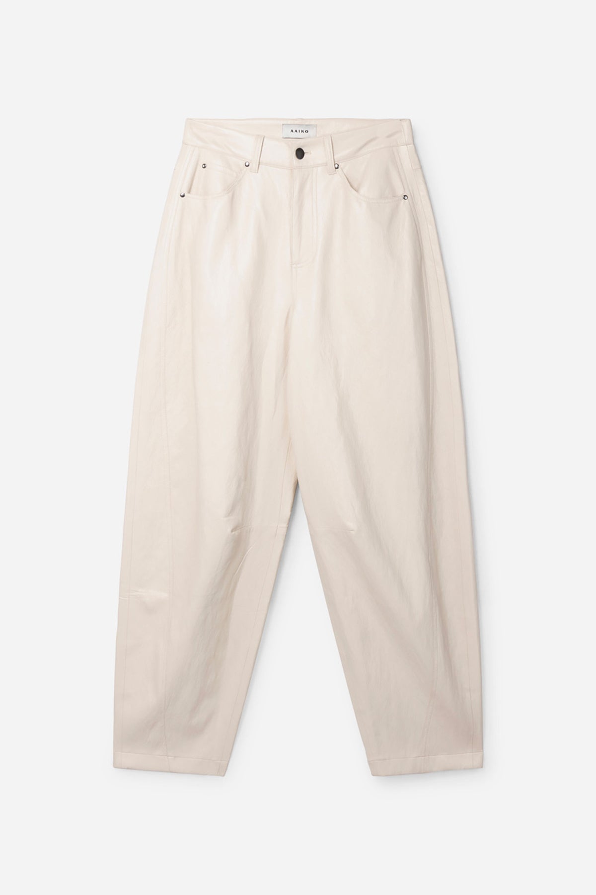Quin PU trousers cream