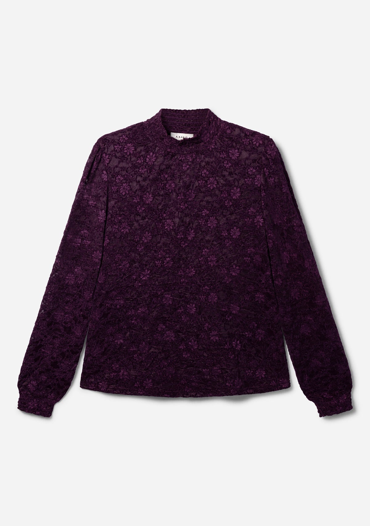 Tory lace top plum