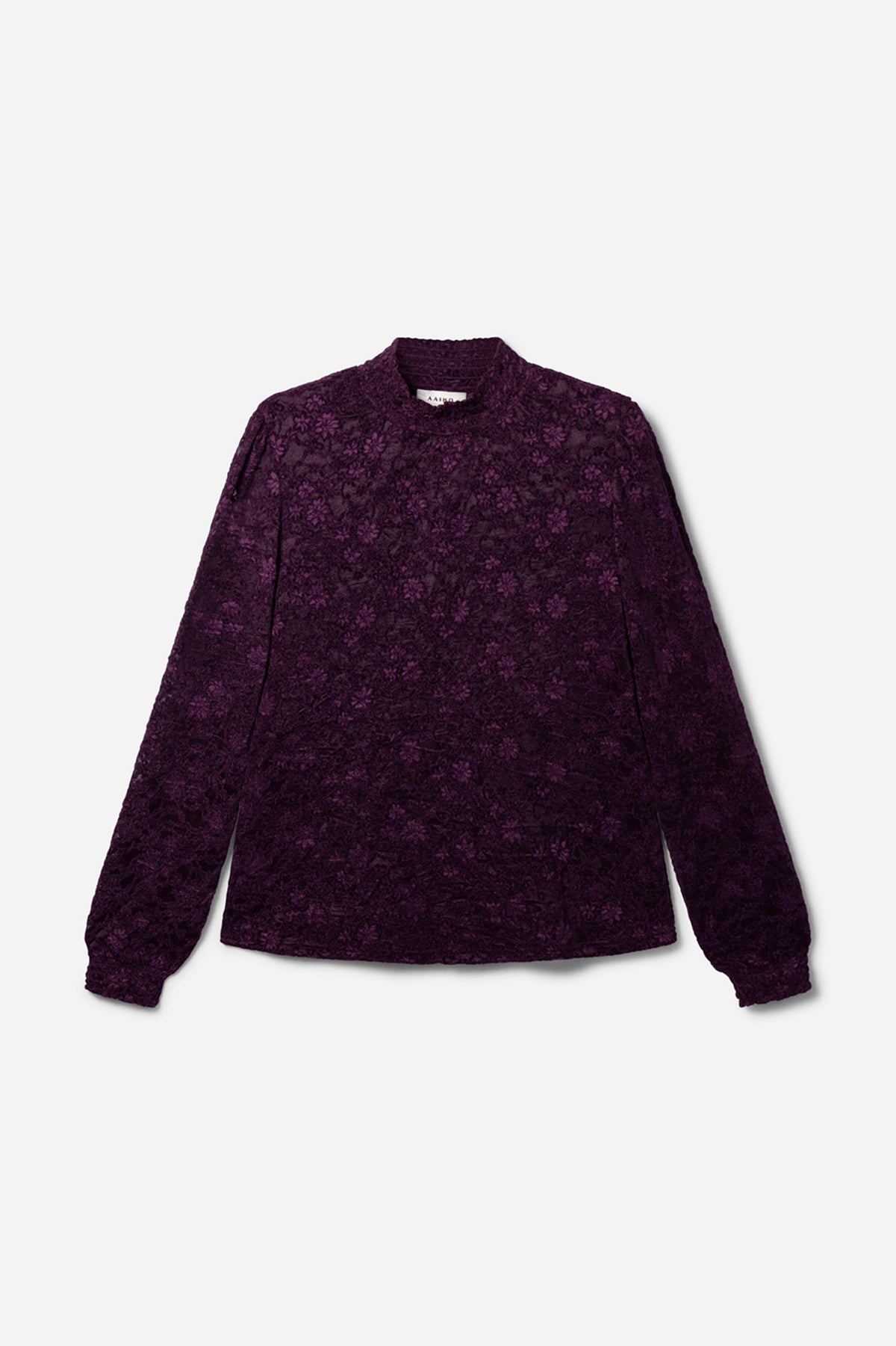 Tory lace top paars