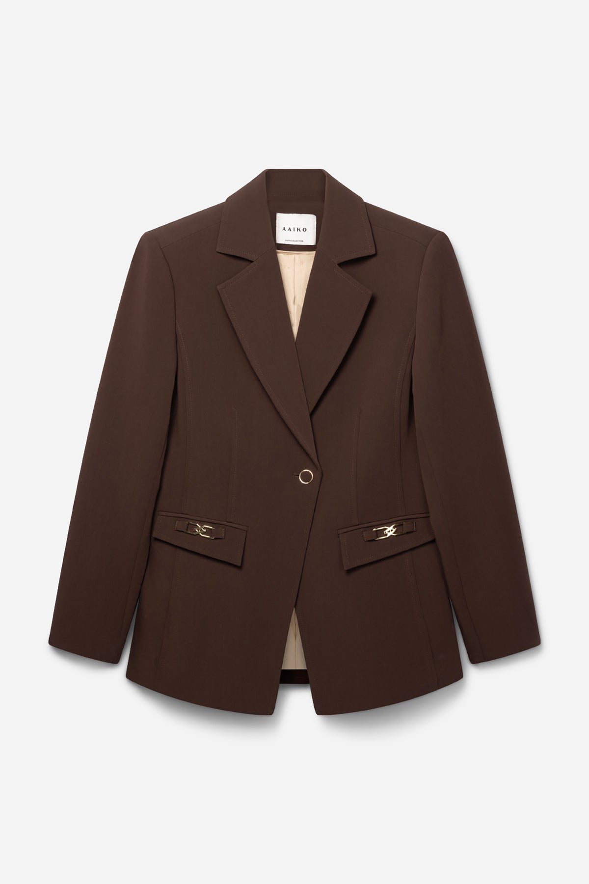 Toulon blazer donker bruin