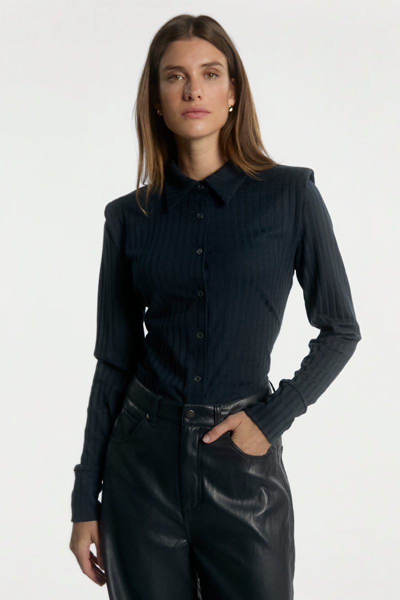 Vigo top donker blauw
