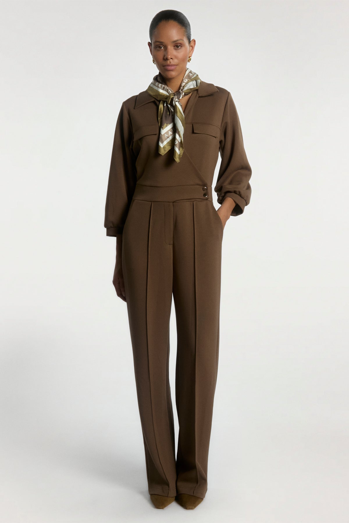 Vion jumpsuit bruin