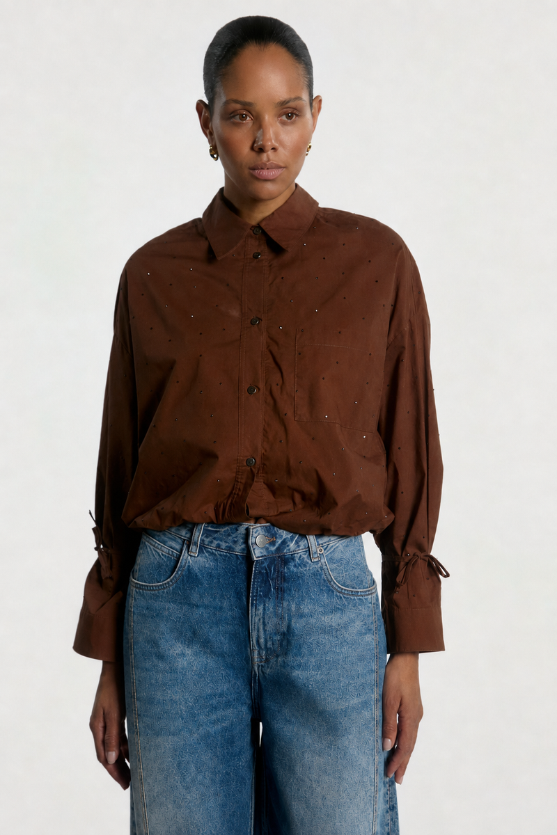 Mikkie blouse bruin