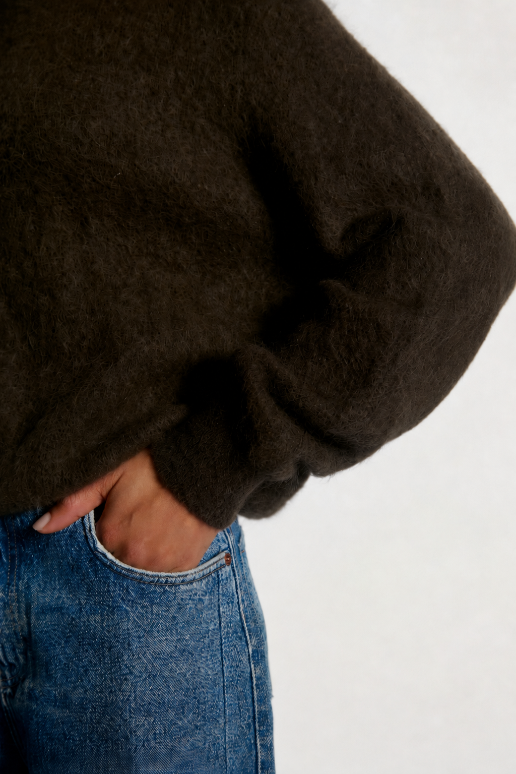 Lorys vest donker  bruin