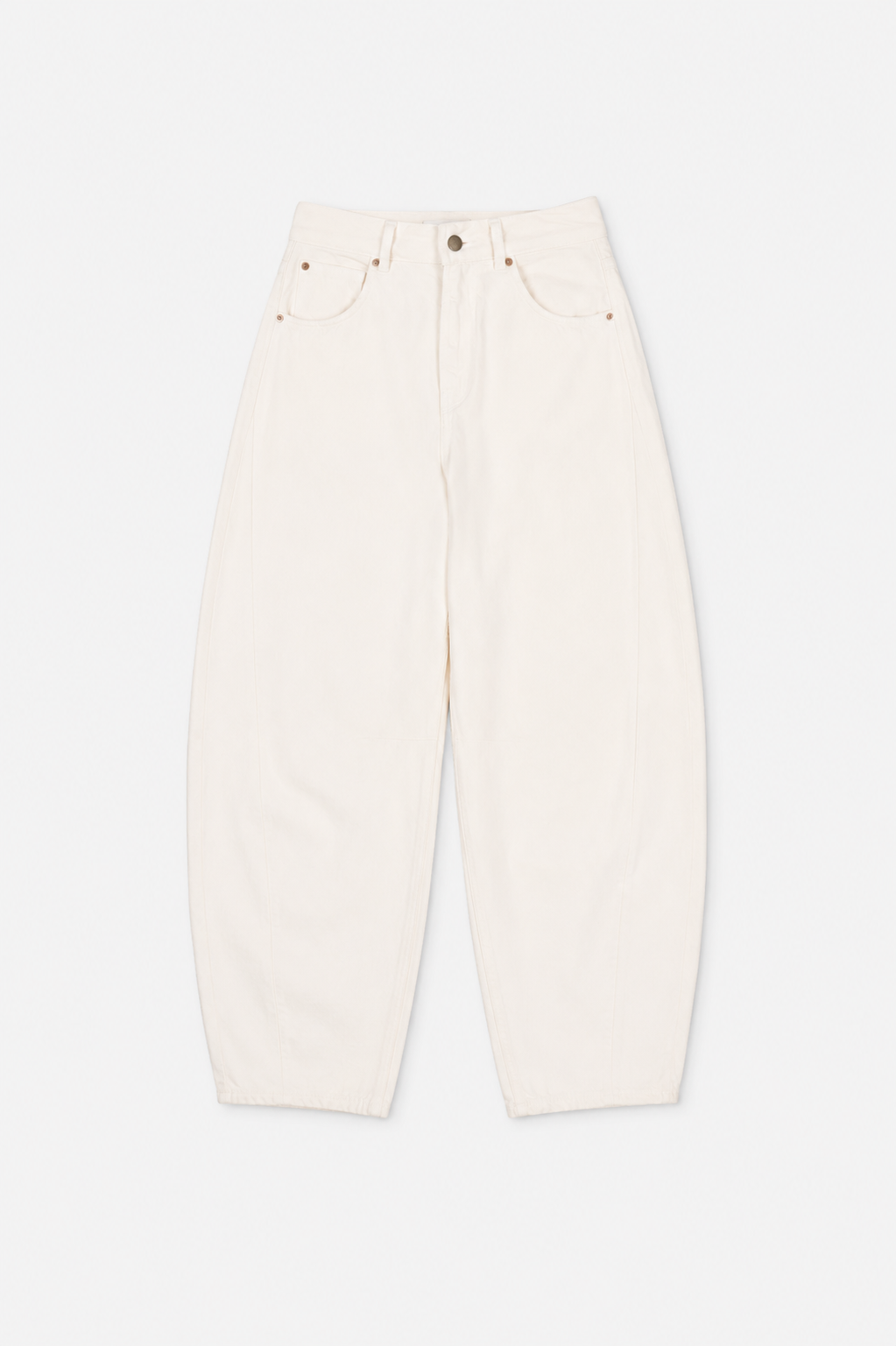 Sacha barrel jeans creme