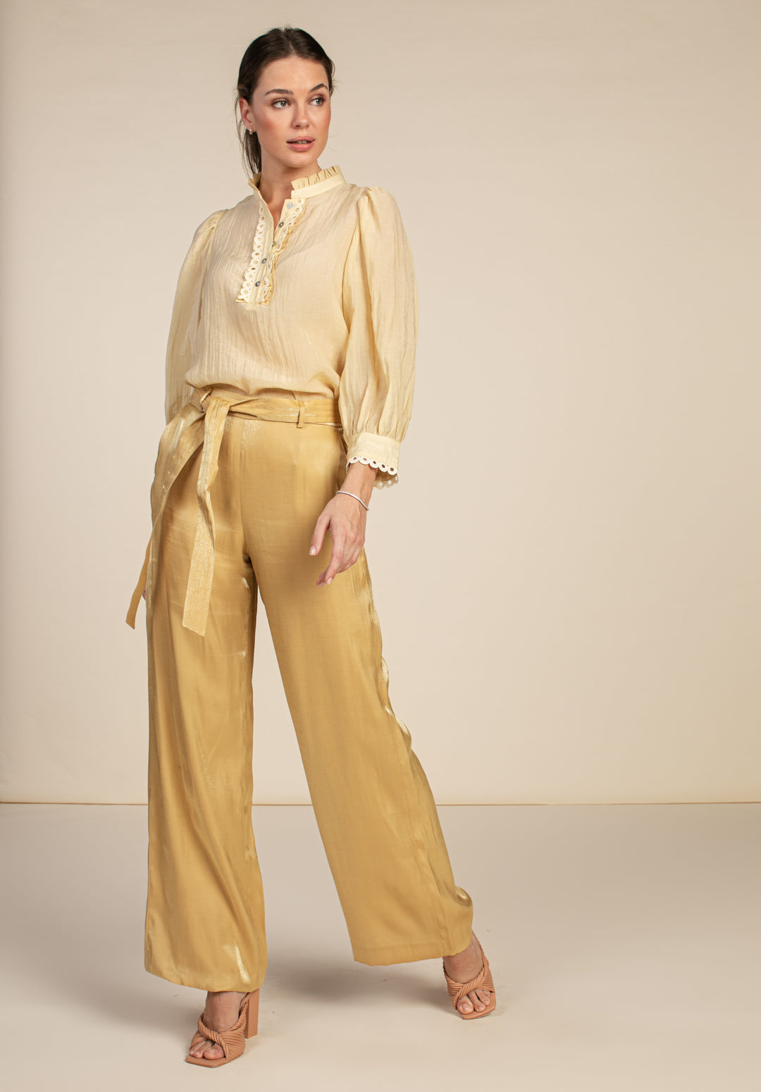 Searle Shimmery Pants Olive